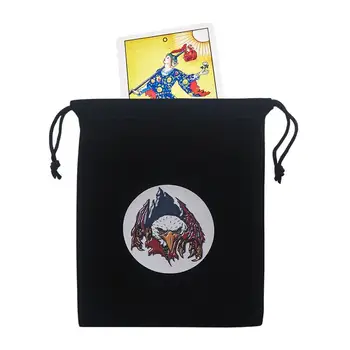 Сумка для Таро, сумка-держатель для карт, сумка для Таро, фланелевая сумка для хранения, сумка для карт, мягкая сумка для хранения рун на шнурке для Таро