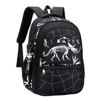 Школьный рюкзак для мальчика, водонепроницаемая сумка для книг для начальной школы, рюкзак с мультяшным динозавром, Оксфордский школьный рюкзак для детей 3-6 классов