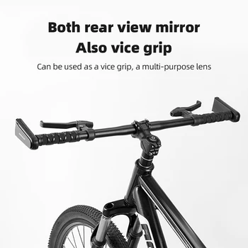 Многофункциональное велосипедное зеркало заднего вида, складывающееся на конце руля, велосипедное зеркало с возможностью поворота на 360 градусов, аксессуары для велосипедных велосипедов