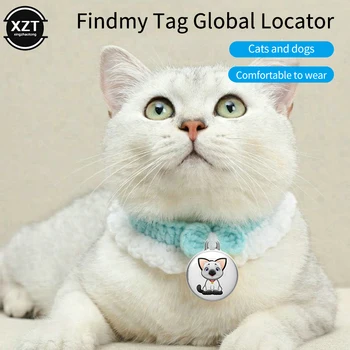 GPS Локатор Домашних Животных Pet Tracker Cat Dog Устройство Позиционирования с Защитой От Потери AirTag Той Же Модели Bluetooth-совместимый Локатор для Android Ios