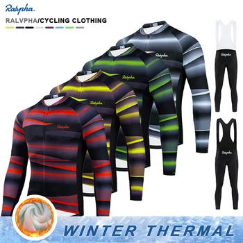 2023 Новая Зимняя Велосипедная Рубашка С Длинным Рукавом Ralvpha Мужская Велосипедная одежда Для Горных Шоссейных Гонок Джерси Комплект Maillot mbre Ciclismo