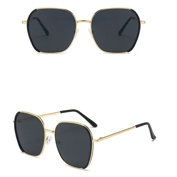 Женские винтажные квадратные солнцезащитные очки в большой оправе, легко моющиеся Солнцезащитные очки для уличной съемки, модные товары NOV99