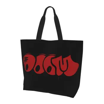 Женская сумка через плечо в стиле хип-хоп Mf Doom 40x50 см, сумка-тоут, сумка для покупок, Удобная книга для путешествий, Пользовательский логотип