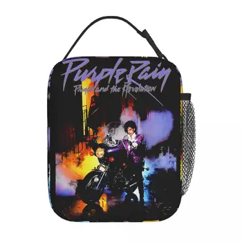 Аксессуары Tafkap Prince Purple Rain Изолированная сумка для ланча Travel The Artist Коробка для хранения продуктов Модный термоохладитель Bento Box