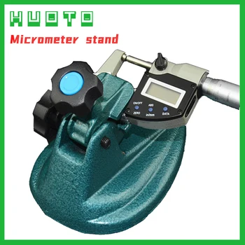 HUOTO 0-25 мм подставка для микрометра, индикаторная подставка, подставка для микрометрического винтового манометра, подставка для внешнего микрометра