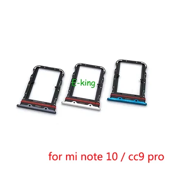 Для Xiaomi Mi Note 10 Lite CC9 Pro Слот для sim-карты, держатель лотка для чтения sim-карт, разъем для чтения sim-карт