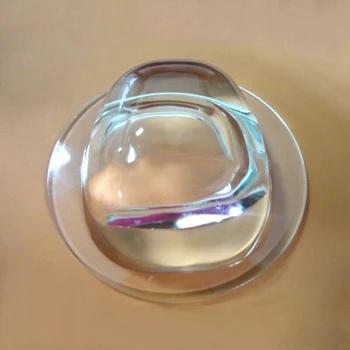 Вогнуто-выпуклая линза из оптического стекла Внутренняя Вогнуто-Выпуклая линза 55,6 ~ 107 мм, Устойчивая к высоким температурам для взрывозащищенных ламп