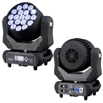 Новый Высококачественный AURA 19*10 Вт 4В1 ZOOM LED Moving Head Wash Light DJ Stage Lights LED PARTY LIGHTING
