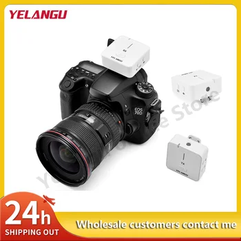 Беспроводной Петличный микрофон Yelangu MX5 1-2 2,4 ГГц для цифровых зеркальных камер, Видеокамер, смартфонов и планшетов для YouTube
