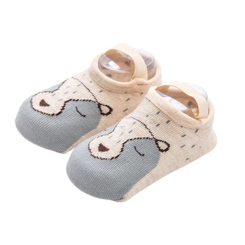 Носки Для Малышей с мультяшным Животным Принтом, нескользящие Носки для Ходьбы с захватом для Маленьких Девочек И Мальчиков