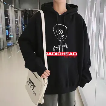 Рок-группа Radiohead The Bends Толстовка С Графическим Принтом Для Мужчин И Женщин, Флисовая Модная Толстовка С Длинным Рукавом, Уличная Одежда, Хип-Хоп Толстовки