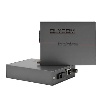 SC порт 40 км симплексный 1000 Мбит/с Ethernet оптический медиаконвертер PoE-волокна