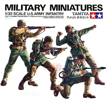 Tamiya 35013 Военные миниатюры пехоты армии США в масштабе 1/35, Сборные модели, конструкторы, хобби, статические игрушки для взрослых, сделай САМ