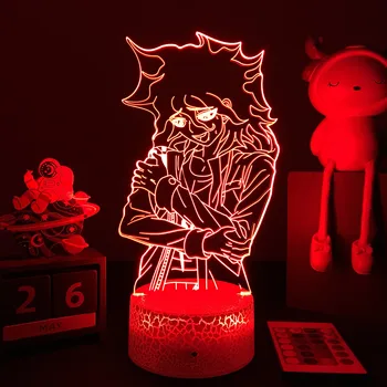Аниме Danganronpa V3 Nagito Komaeda светодиодный ночник Nagito Komaeda игровая фигурка прикроватная лампа для декора спальни Детские подарки в стиле манга