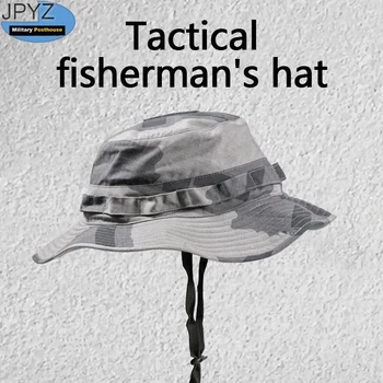 Тактическая рыбацкая шляпа с широкими полями T-Block Sand Night Outdoor Army Fan Boonie Hat