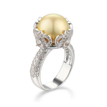 Модное кольцо в форме короны из стерлингового серебра 925 пробы с натуральным белым жемчугом, высококачественные ювелирные изделия с родиевым покрытием для мужчин