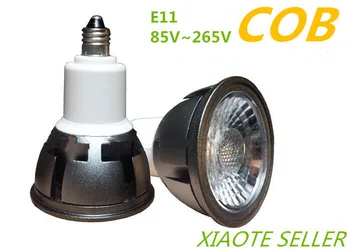 5ШТ Прожектор E11 led 110v cob E11 LED 220V cob E11 110v Прожектор 85v ~ 265 v LED COB E11 220V прожектор с небольшой резьбой прожектор