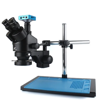 3.5X-90X Симулфокальный Тринокулярный Стереомикроскоп, Совместимый с камерой HDMI USB Video Microscopio Для Пайки Печатных Плат, Комплект Для Ремонта Ювелирных Изделий