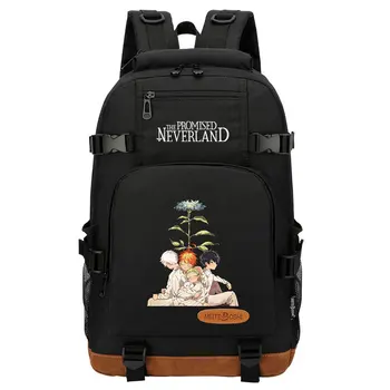 Аниме The Promised Neverland Эмма Оксфорд Школьные сумки Рюкзак для ноутбука Путешествия Повседневные Офисные Рюкзаки Сумка для компьютера