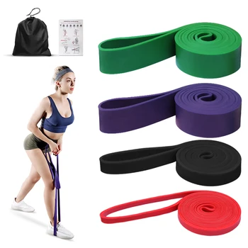 Латексная высокопрочная резинка-эспандер, Эластичная резинка для спортивных силовых упражнений, бандаж для тренировки Пилатеса, оборудование для фитнеса.