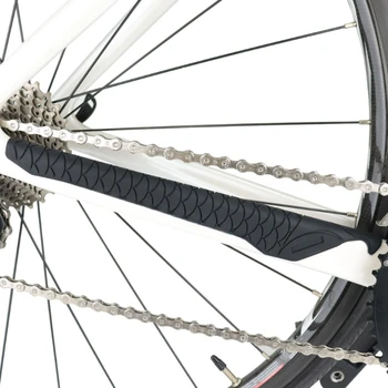 Защитная рама велосипедной цепи, накладка для велосипедной цепи, устойчивый к царапинам чехол, Съемный клей, противоскользящий