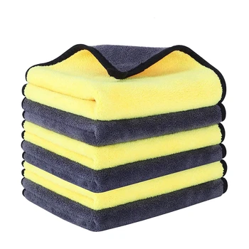 6 шт. ультра мягкое полотенце из микрофибры премиум-класса 600 гсм.  Полотенце для полировки и вощения деталей автомобиля (30X30 см)
