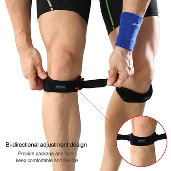 1 шт. Регулируемый ремень для поддержки сухожилий коленной чашечки, бандаж для поддержки колена, наколенники для бега, Баскетбольные аксессуары для спорта на открытом воздухе
