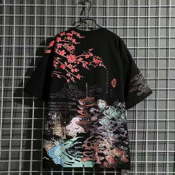 Мужская футболка для мальчиков, новейшие футболки с японским принтом Сакуры, Летние футболки для мальчиков, женская уличная футболка в китайском стиле Мо Дао Цзу Ши