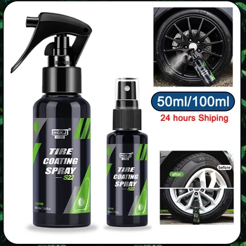 S22 Tire Gloss Спрей Для Покрытия Автомобильных Шин Средство Для Удаления Ржавчины И Пыли С Автомобильных Колес Спрей Для Чистки Автогидрофобный Герметик Воск Для Очистки Обода