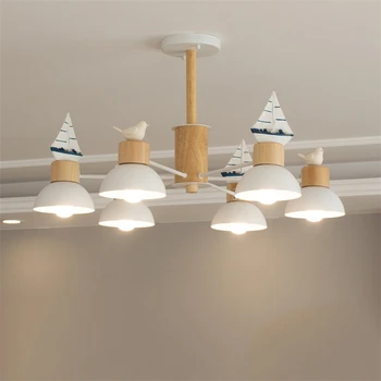 Люстры Nordic Bird Lamp, потолочная гостиная, простая современная светодиодная люстра, мини-декор для дома, столовая, Освещение спальни