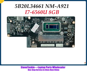 StoneTaskin Высокое качество 5B20L34661 Для Lenovo YOGA 900-13ISK Материнская плата Ноутбука I7-6560U 8 ГБ Оперативной памяти NM-A921 100% Протестировано