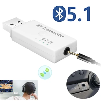 Аудиоадаптер E3 USB Bluetooth 5,0 3,5 мм AUX-передатчик автомобильный ПК ТВ-приемник AUX-выход Bluetooth-ключ