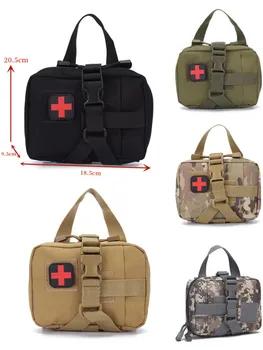 Военная EDC Тактическая сумка Molle Аптечка первой помощи Поясная сумка Кемпинг Охота Военный аварийный медицинский набор Походная сумка для выживания