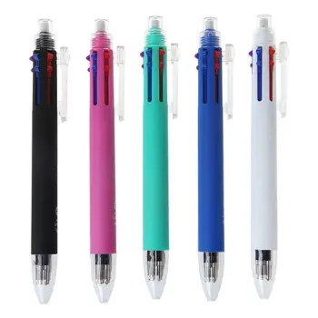 0,7 мм 5 цветов В одном Выдвижные Шариковые ручки Механический карандаш для плавного письма JIAN