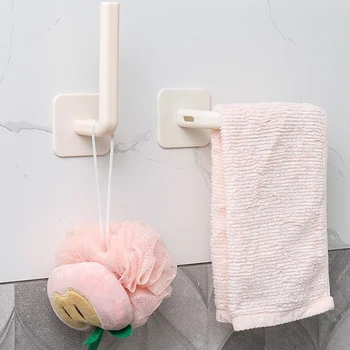 L-Образный крюк без перфорации, Настенная Вешалка для ткани, Рулонный держатель для ванной комнаты