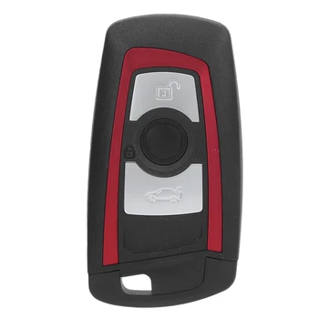 Корпус смарт-ключа Изысканная замена Черно-красный чехол для ключей автомобиля с 3 кнопками, легкий для автозапчастей