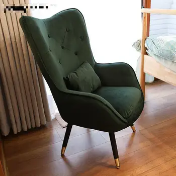 Скандинавский одноместный диван-кресло, простой современный ленивый диван, кресло для отдыха на балконе, Американское тканевое кресло Tiger, диваны для гостиной