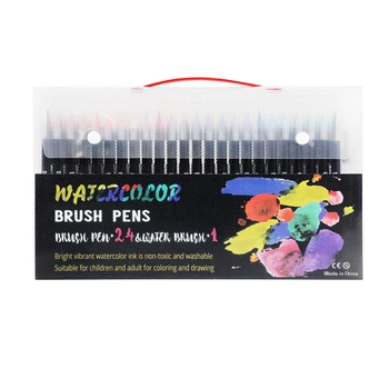 Художественный маркер 48 цветов, Акварельные кисти, Маркеры, ручки для рисования, раскраски, Манга, каллиграфия, Школьные принадлежности, Канцелярские принадлежности