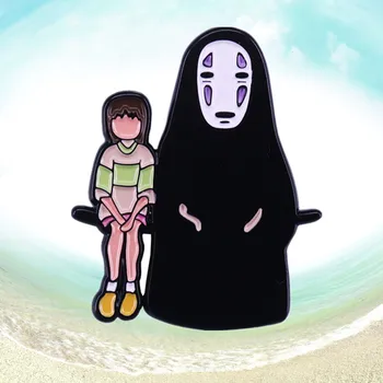 2020 Ghibli fest Аниме Хаяо Миядзаки Унесенные призраками Без Лица Лучшие Друзья эмалированная брошь-булавка