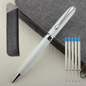 Белая шариковая ручка для офиса класса люкс Новые канцелярские принадлежности для школьников ручки для письма