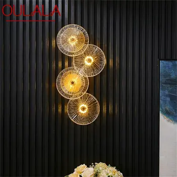 Постмодернистские бра OULALA, роскошный креативный круглый дизайн, светодиодные светильники для помещений, настенное крепление