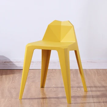 Пластиковые обеденные стулья Nordic для кухни, Обеденные стулья уникального дизайна салона, современная роскошная мебель для дома Sedie Sala Da Pranzo WK50CY