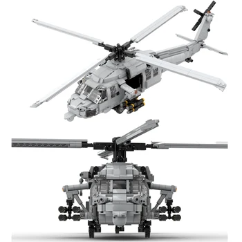 Военные вертолеты MOC Самолет MH-60S Строительные блоки Фигурка современного солдата Оружие американские кирпичи Аксессуары Игрушки для спецназа