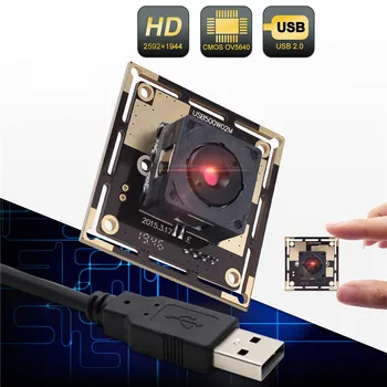 5-мегапиксельный Cmos-модуль камеры с автофокусом micro usb без драйвера OV5640 ELP-USB500W02M-AF45