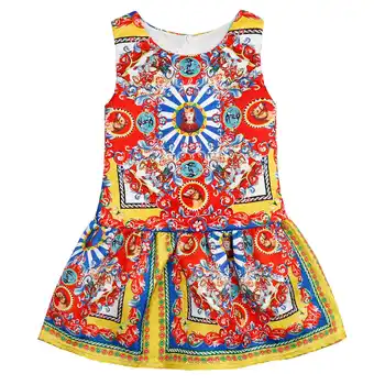 Sanlutoz/ Детское платье для девочек, Праздничная детская одежда принцессы, Милая летняя одежда без рукавов