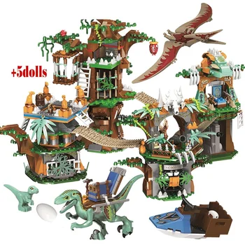 Модель мира динозавров юрского периода Кирпичи Дракон Строительные блоки Игрушки для детей Подарки для мальчиков 1000 шт.
