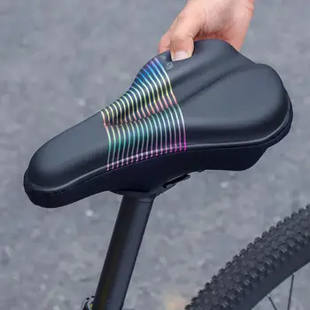 Дышащий Полезный удобный чехол для велосипедного седла, дизайн крепежной ленты, чехол для велосипедного седла, амортизирующий комплект для велосипеда