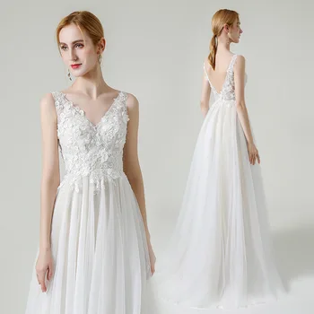 Кружевное французское роскошное вечернее платье Woman для свадебных платьев для женщин, бальные платья, платья для выпускного вечера 2023, Элегантное платье невесты