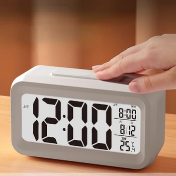 Светодиодный цифровой будильник Горячая распродажа Blacklight Календарь с отключением повтора, настольные электронные настольные часы, настольные часы