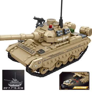 Военная модель WW2 Тип 88A Основное боевое танковое Оборудование Аксессуары Строительные блоки Кирпичи Игрушки Подарки